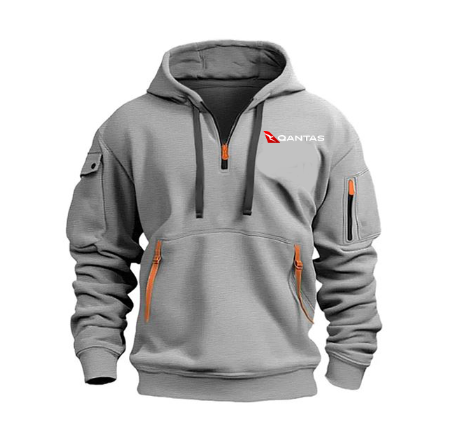 QANTAS AIRLINE HOODED JACKET PULLOVER