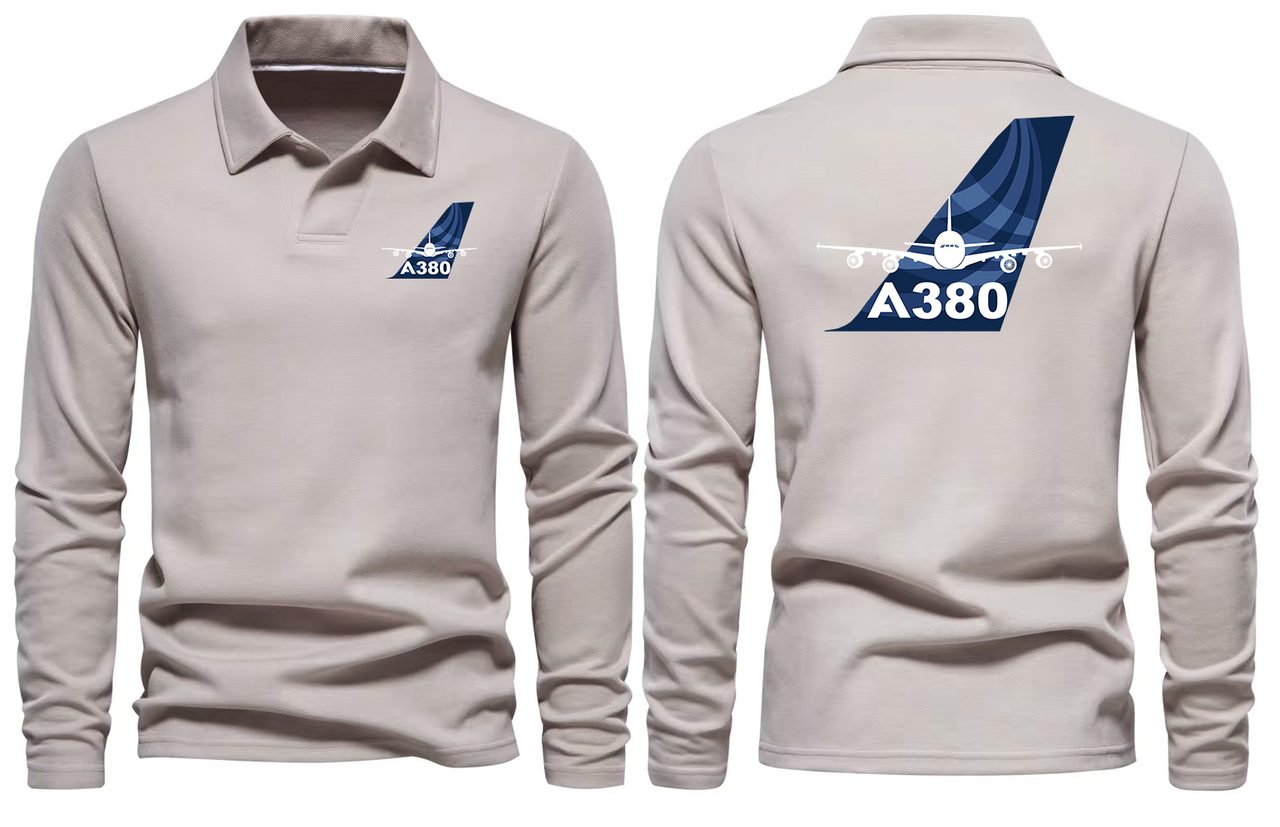 AIRBUS A380 LONG SLEEVE  POLO