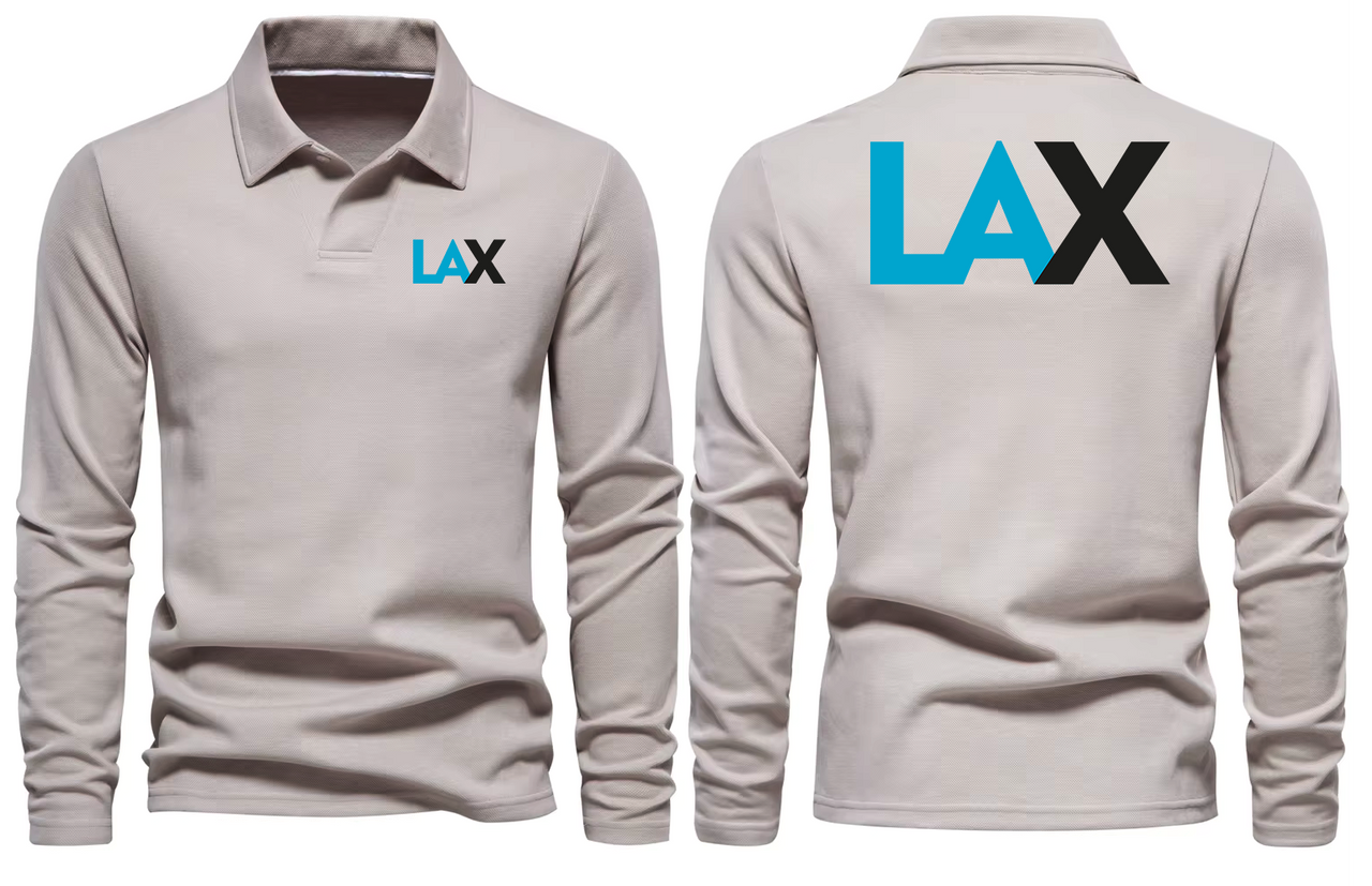 LAX AIRPORT LONG SLEEVE  POLO