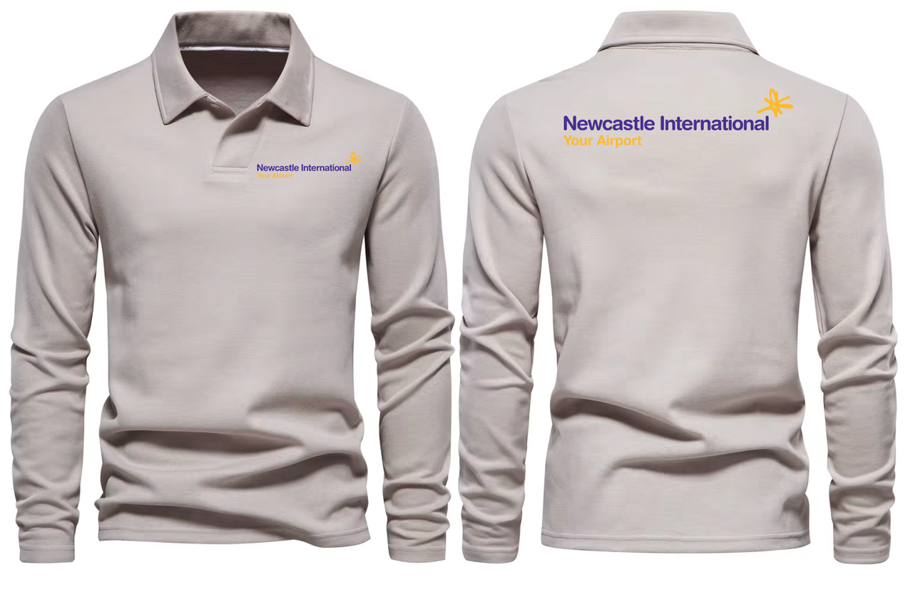 NEWCASTALE AIRPORT LONG SLEEVE  POLO