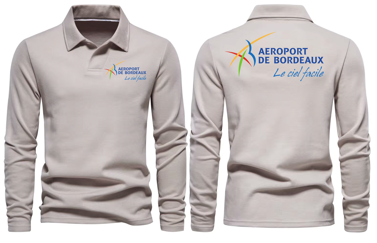 BORDEAUX AIRPORT LONG SLEEVE  POLO