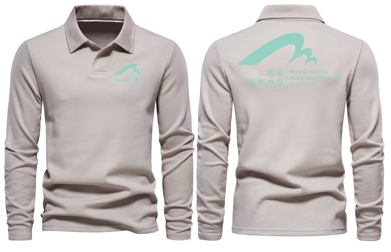 HONGKONK AIRPORT LONG SLEEVE  POLO
