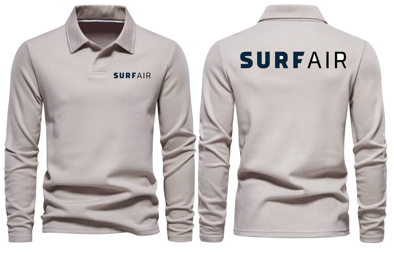 SURF AIRLINES LONG SLEEVE  POLO