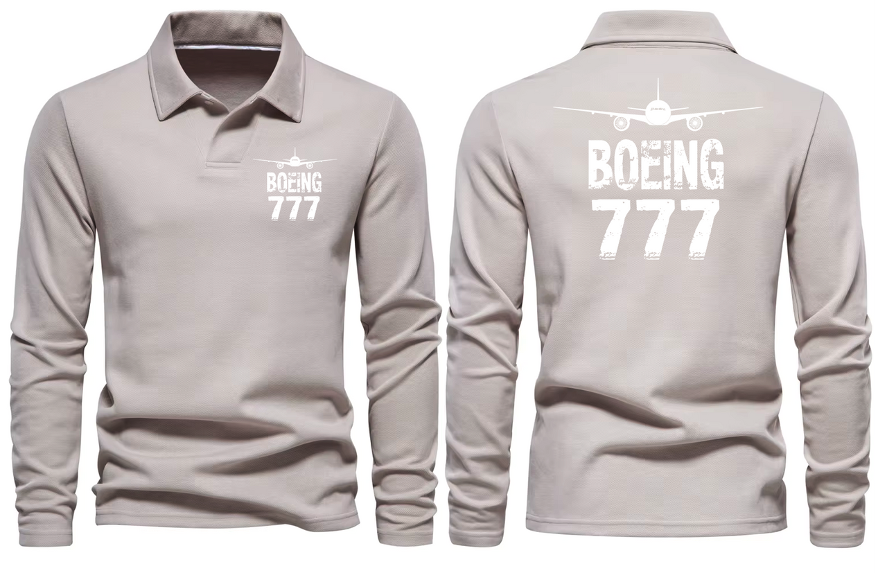 BOEING 777  LONG SLEEVE  POLO