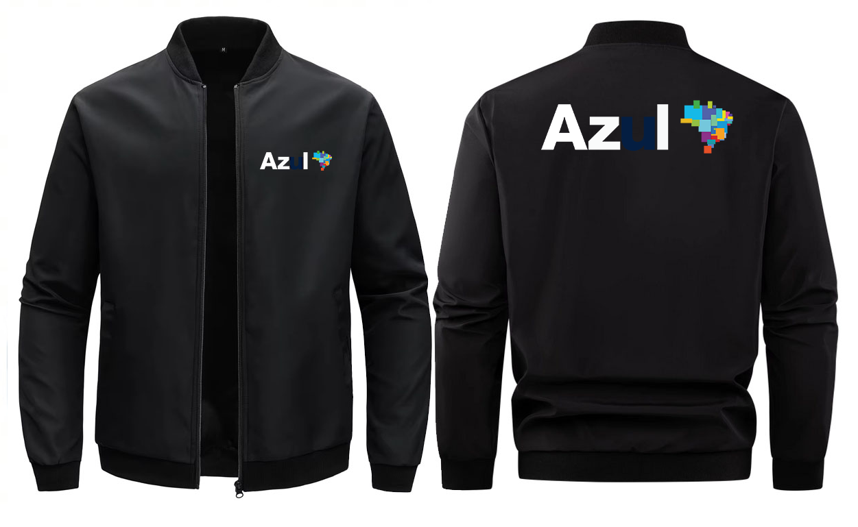 AIR  AZUL LOOSE SOLID COLOR JACKET