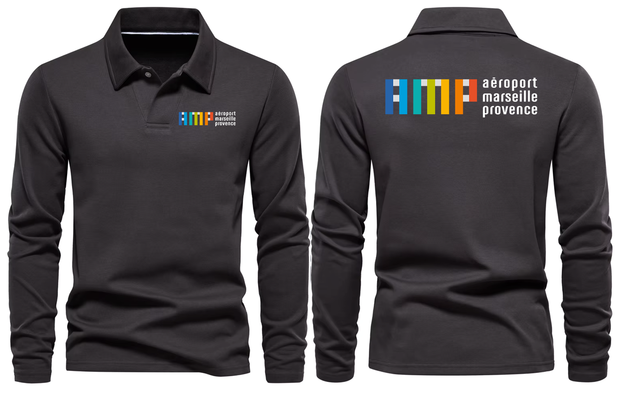 MARSEILLE AIRPORT LONG SLEEVE  POLO