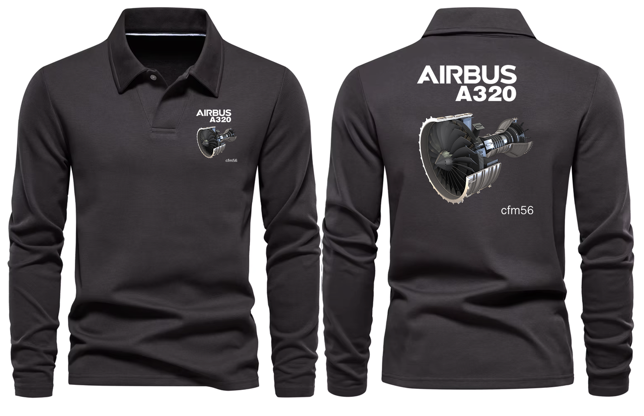 AIRBUS A320 CFM56 LONG SLEEVE  POLO