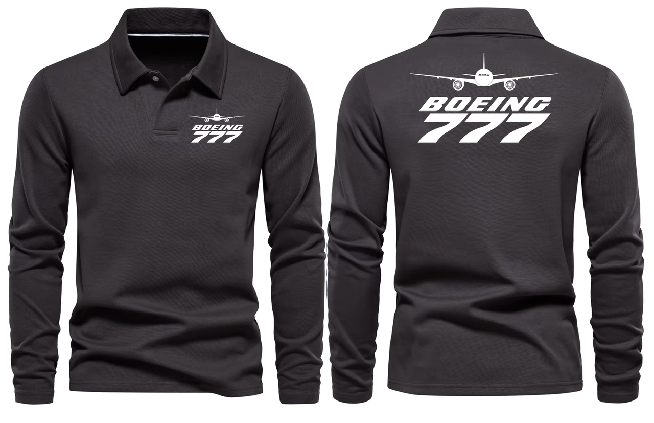 BOEING 777  LONG SLEEVE  POLO