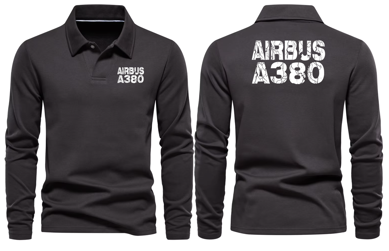AIRBUS A380 LONG SLEEVE  POLO