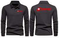 Thumbnail for SWISS AIRLINES LONG SLEEVE  POLO