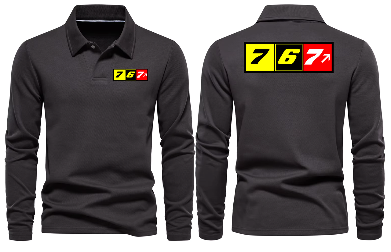 BOEING 767  LONG SLEEVE  POLO