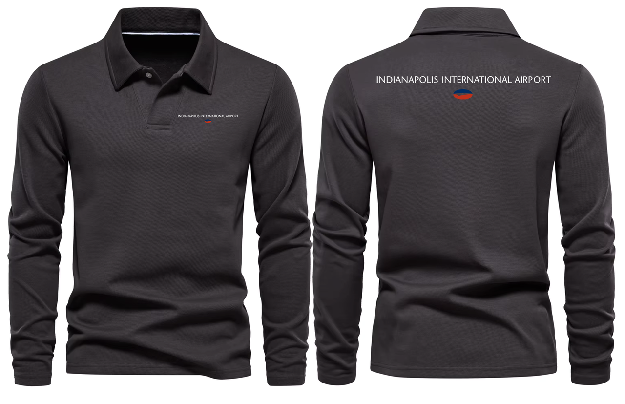 INDIANPOLIS AIRPORT LONG SLEEVE  POLO