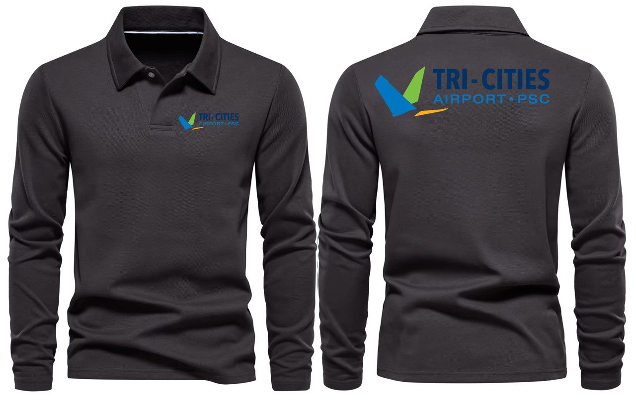 PSC AIRPORT LONG SLEEVE  POLO