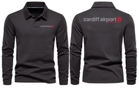 Thumbnail for CARDIFF AIRPORT LONG SLEEVE  POLO