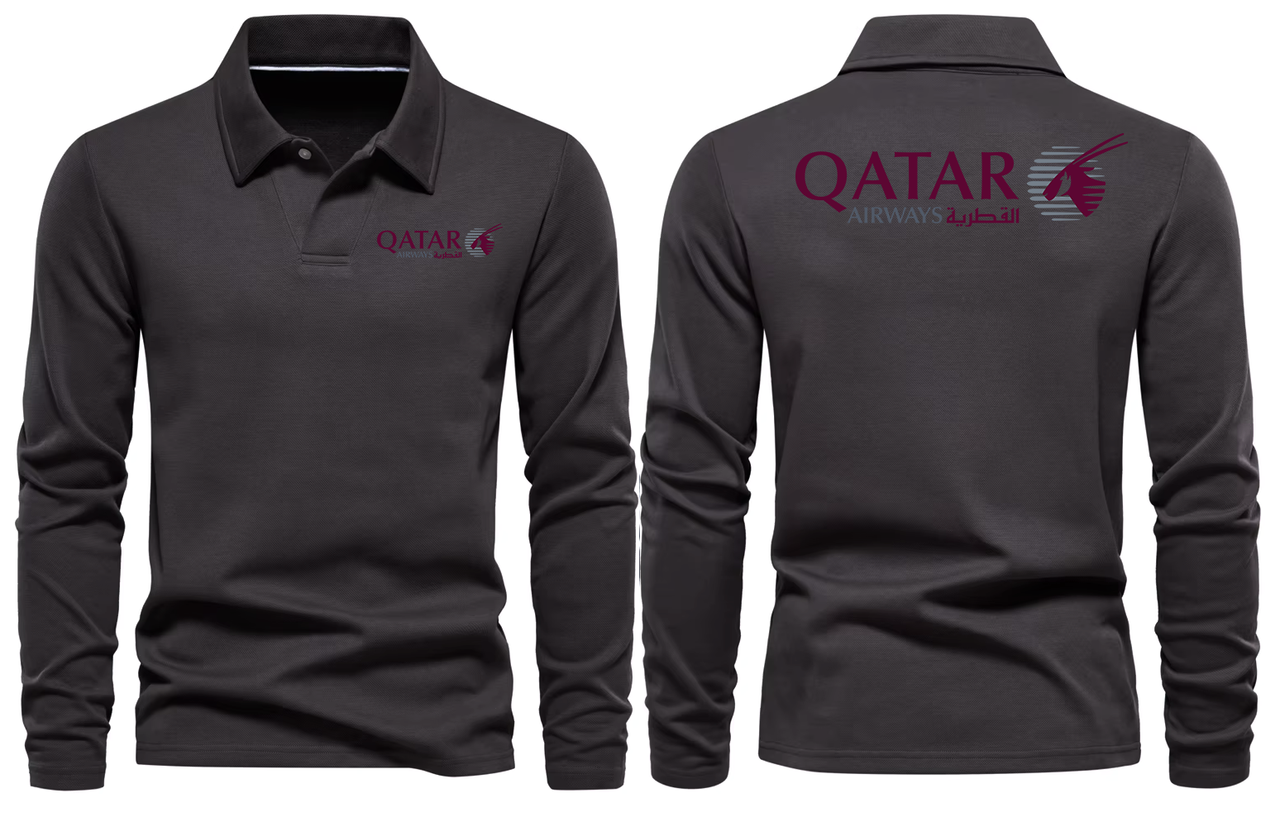 QATAR AIRWAYS LONG SLEEVE  POLO