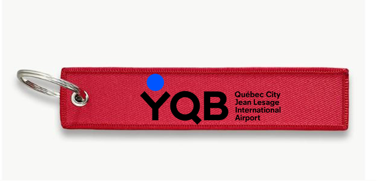 YQB AIRPORT KEY CHAIN