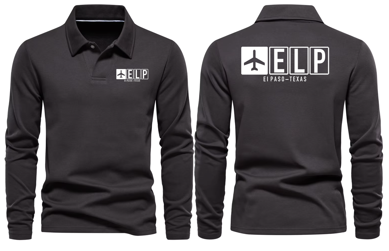 ELP AIRPORT LONG SLEEVE POLO