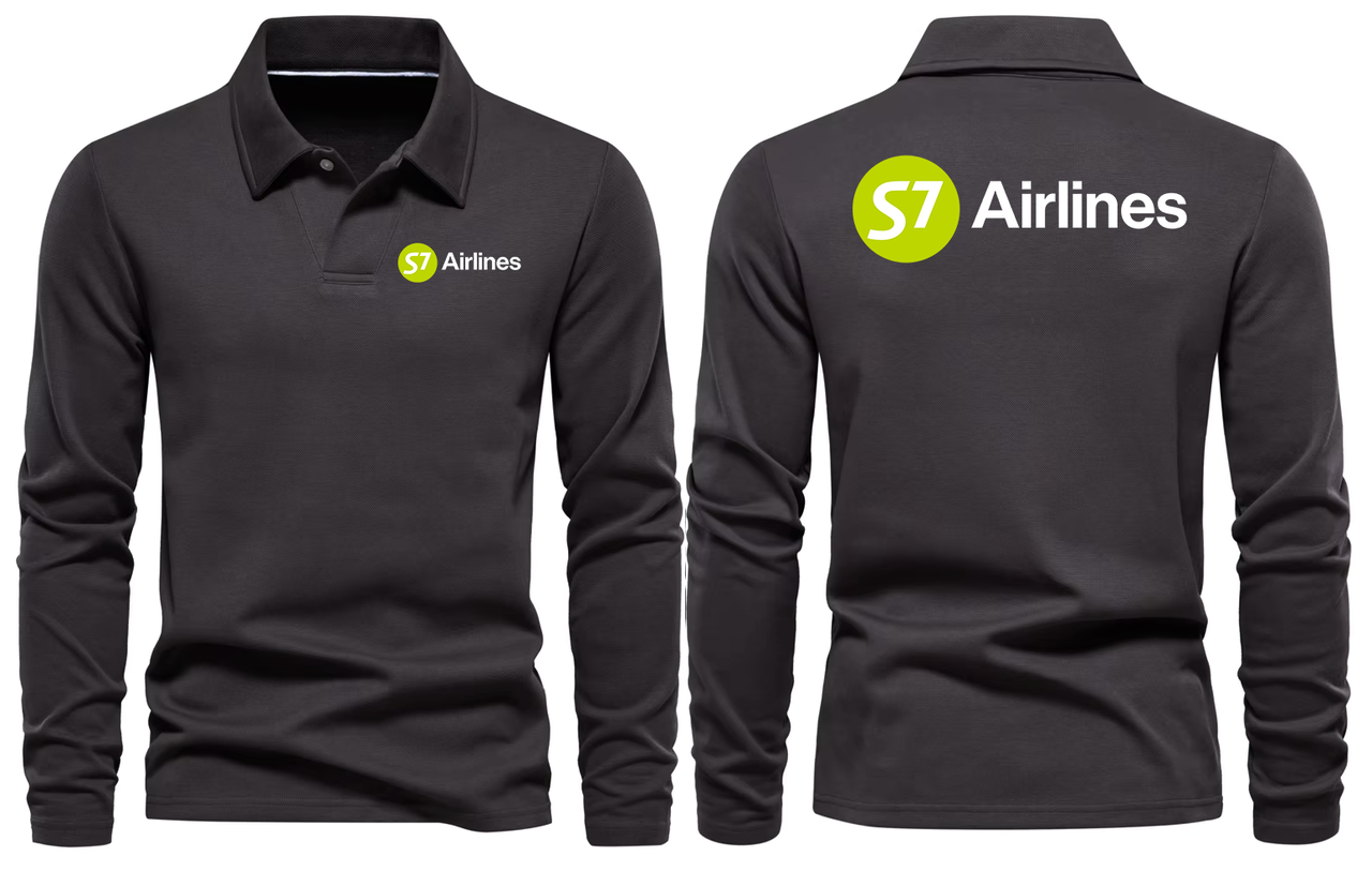 S7 AIRLINES LONG SLEEVE  POLO