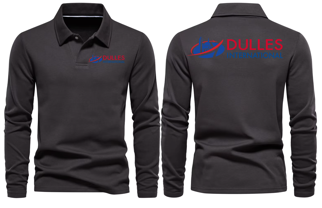 DULLES AIRPORT LONG SLEEVE  POLO