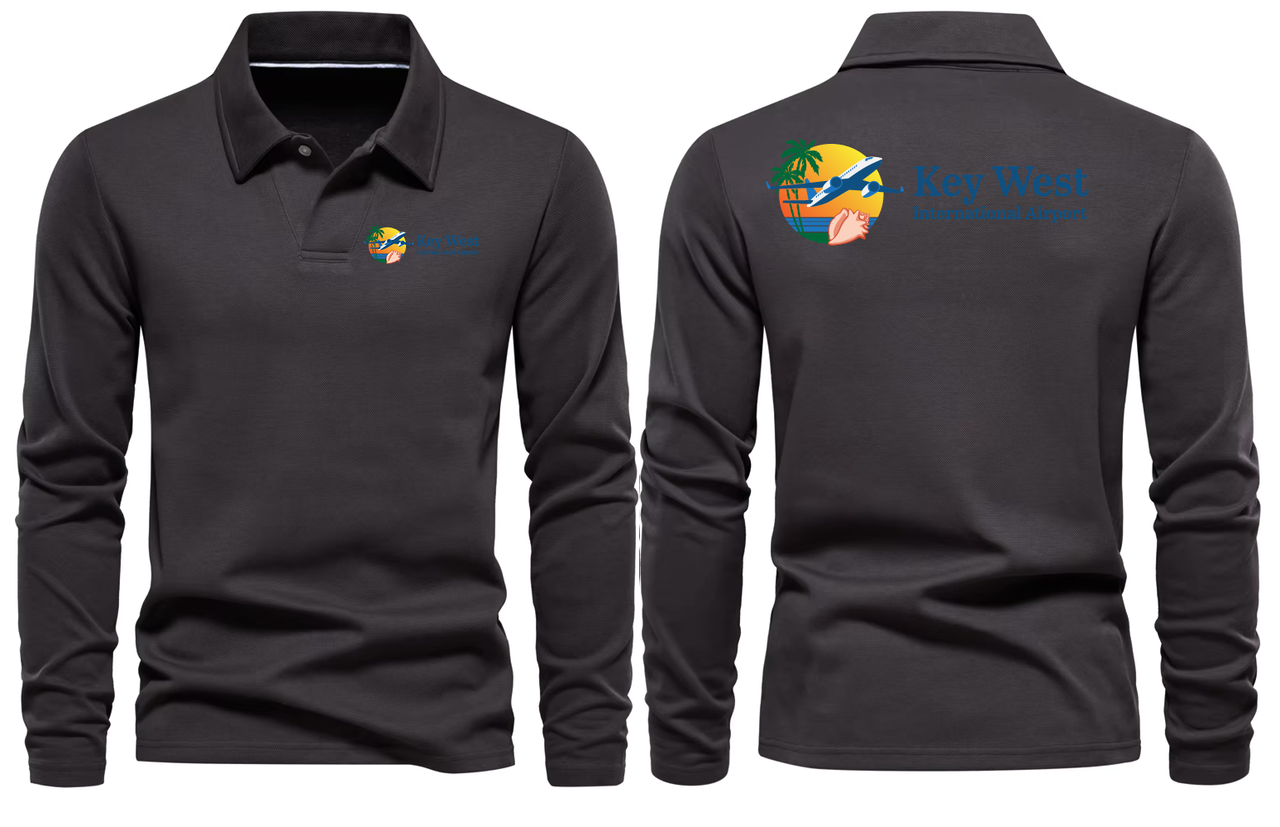 KEY WEST AIRPORT LONG SLEEVE  POLO
