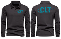 Thumbnail for AIR CLT AIRPORT LONG SLEEVE  POLO