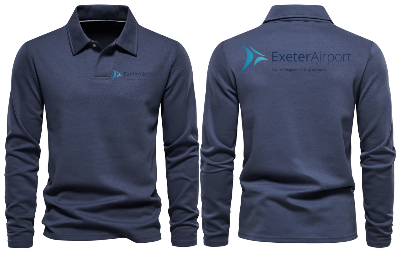 AER EXETER AIRPORT LONG SLEEVE  POLO