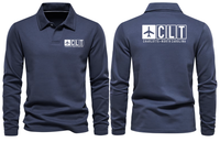 Thumbnail for CLT AIRPORT LONG SLEEVE POLO