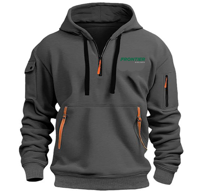 FRONTIER AIRLINE HOODED JACKET PULLOVER
