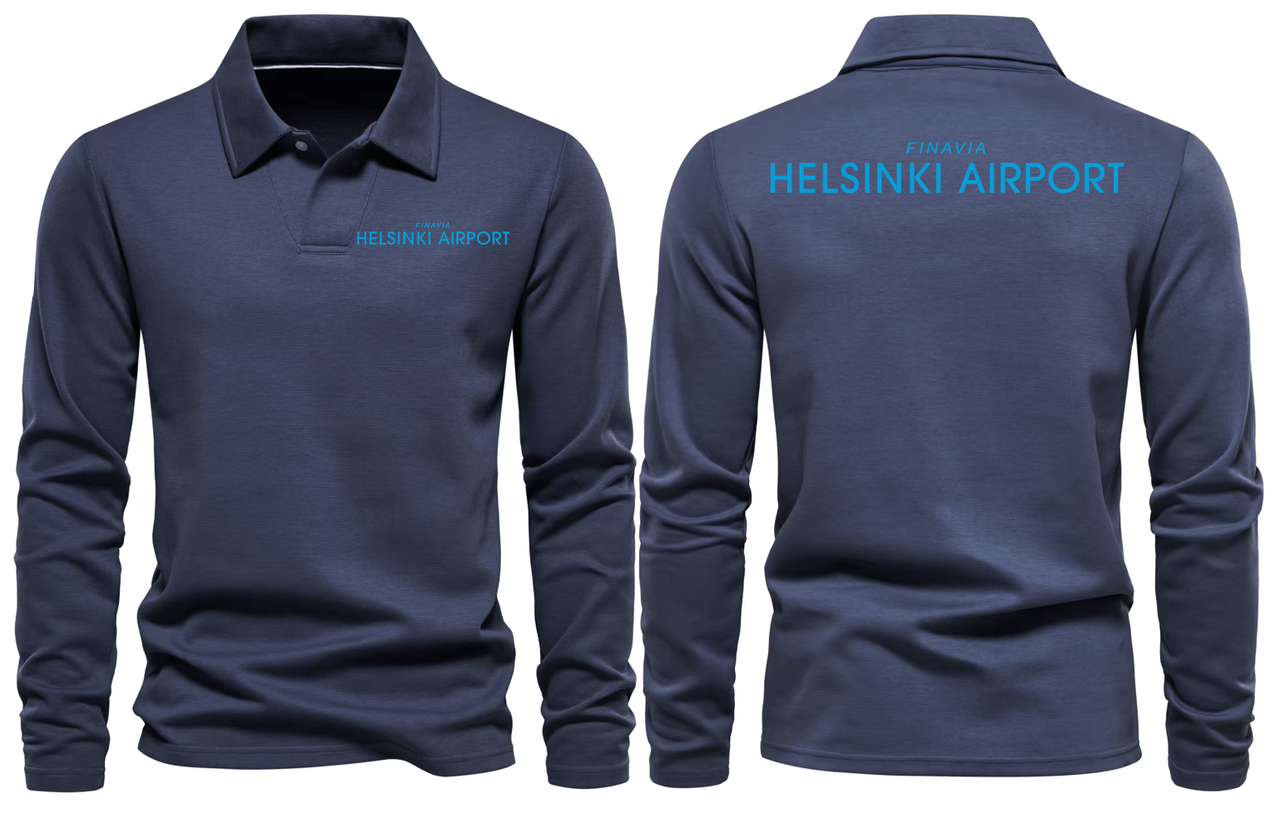 HELSINKI AIRPORT LONG SLEEVE  POLO