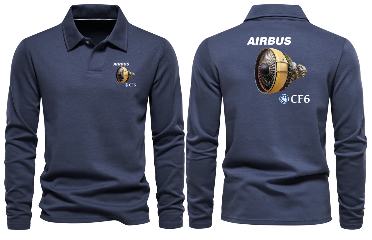 AIRBUS CF6 LONG SLEEVE  POLO