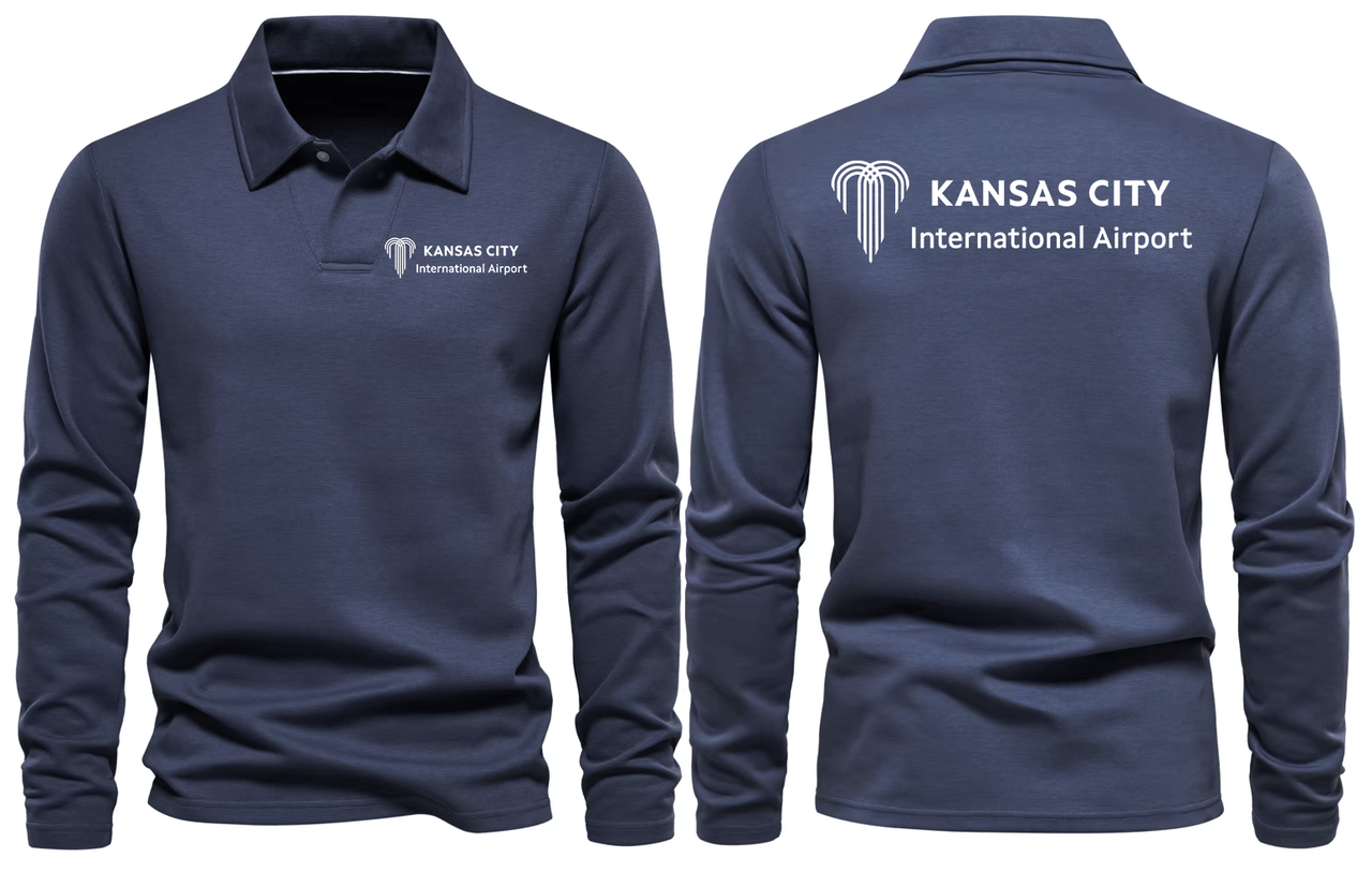 KANSAS AIRPORT LONG SLEEVE  POLO