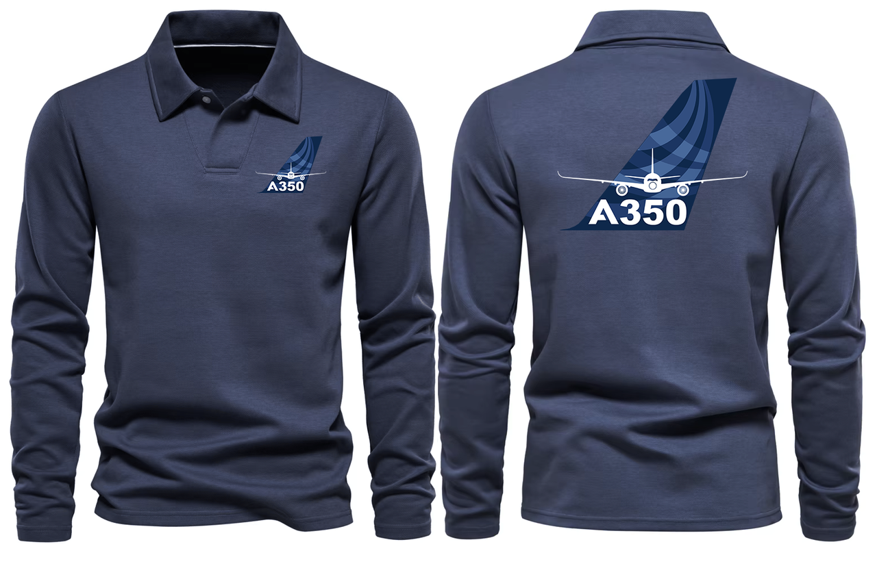 AIRBUS A350  LONG SLEEVE  POLO