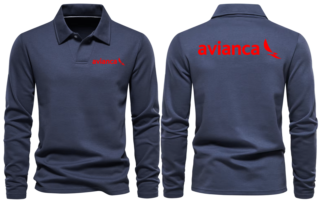 AVIANCA AIRWAYS LONG SLEEVE  POLO