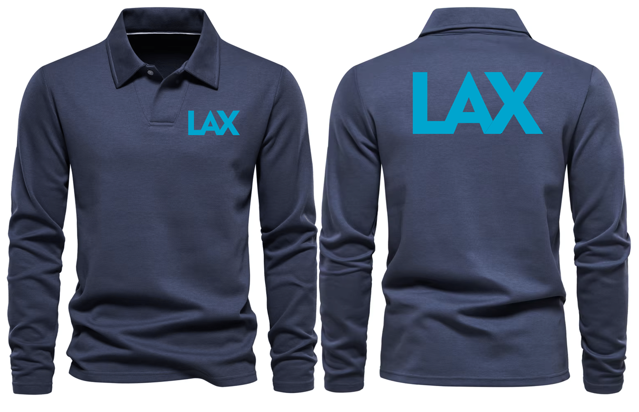 LAX AIRPORT LONG SLEEVE  POLO