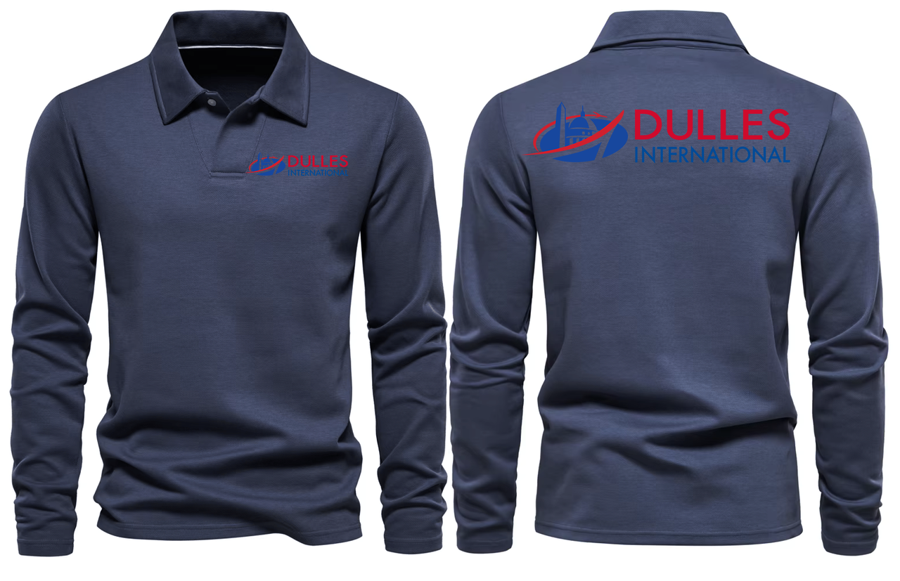 DULLES AIRPORT LONG SLEEVE  POLO