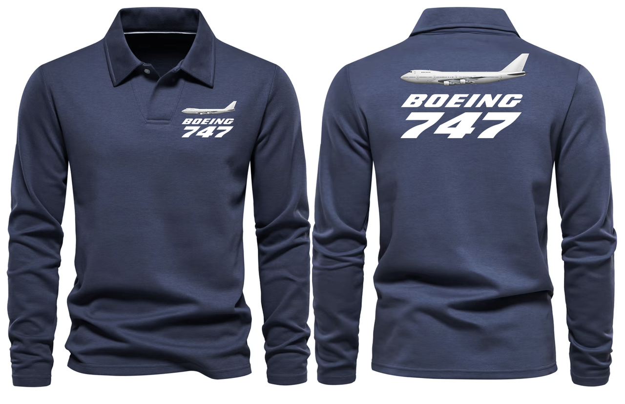 BOEING 747  LONG SLEEVE  POLO