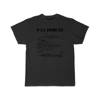 Thumbnail for Vintage Black F14 Tomcat Schematic F-14 Jet T SHIRT THE AV8R