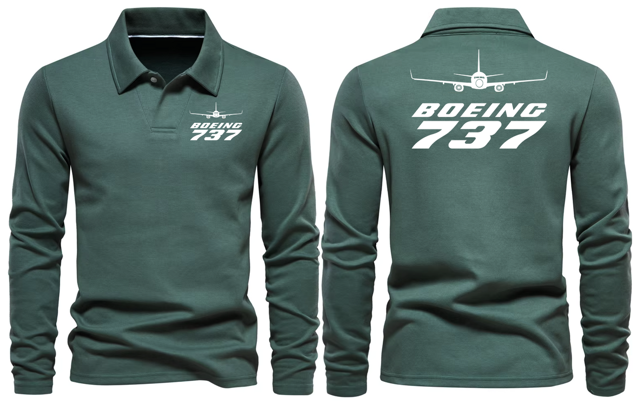 BOEING 737 LONG SLEEVE  POLO