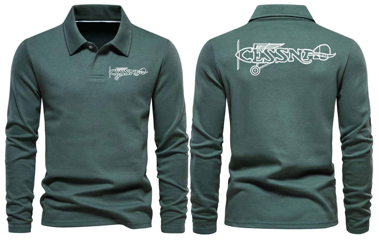 CESSNA LONG SLEEVE  POLO