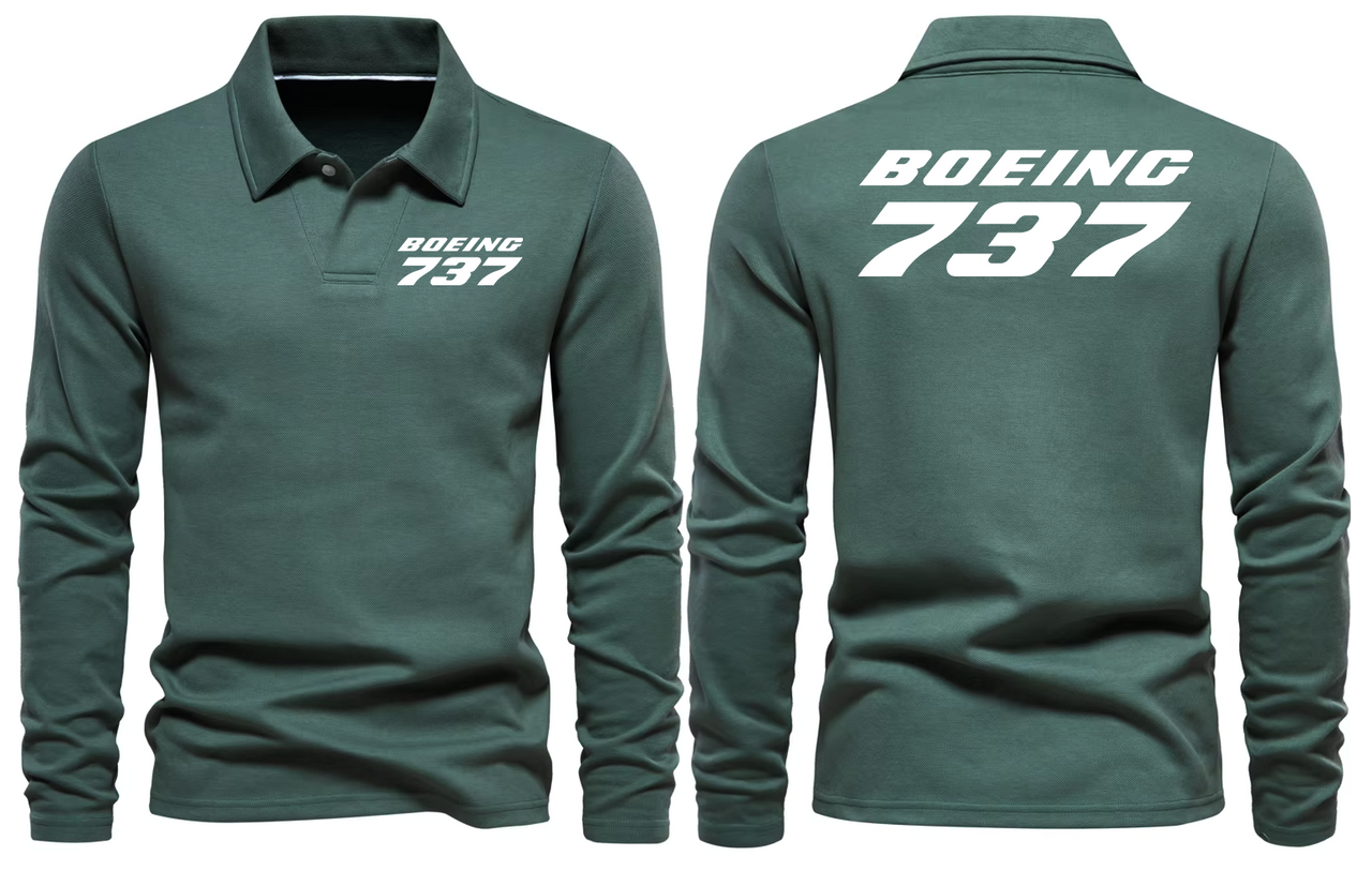 BOEING 737 LONG SLEEVE  POLO