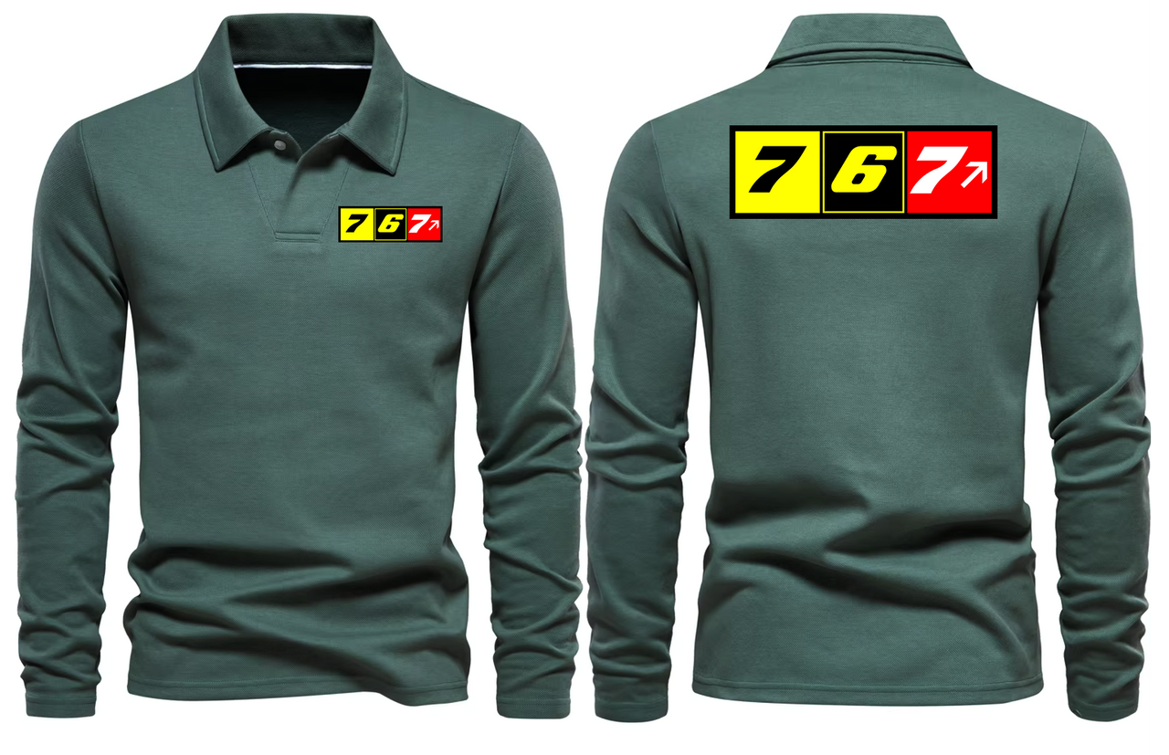 BOEING 767  LONG SLEEVE  POLO