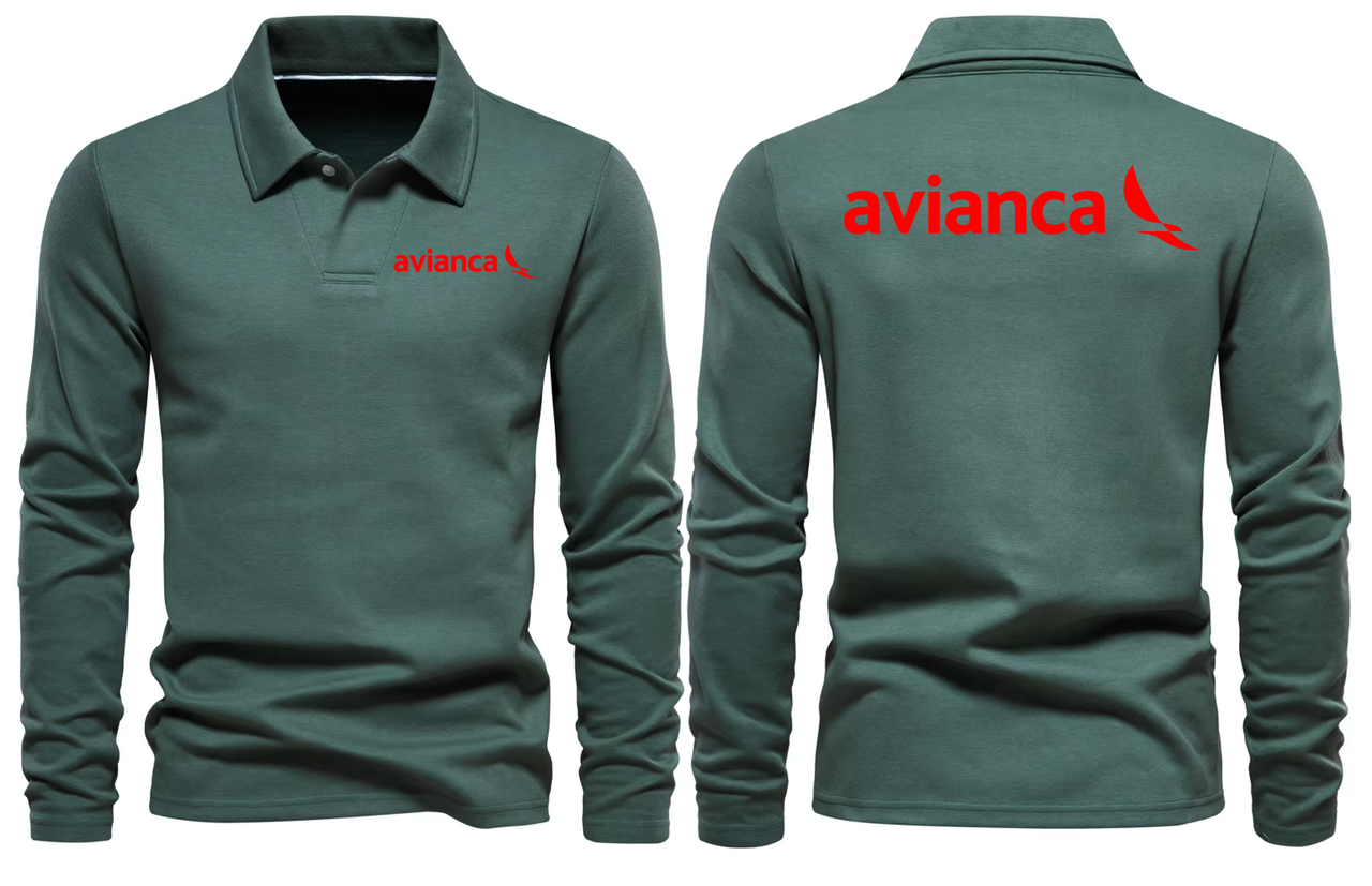 AVIANCA AIRWAYS LONG SLEEVE  POLO