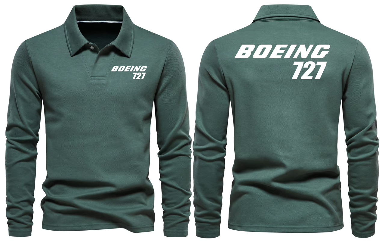BOEING 727 LONG SLEEVE  POLO