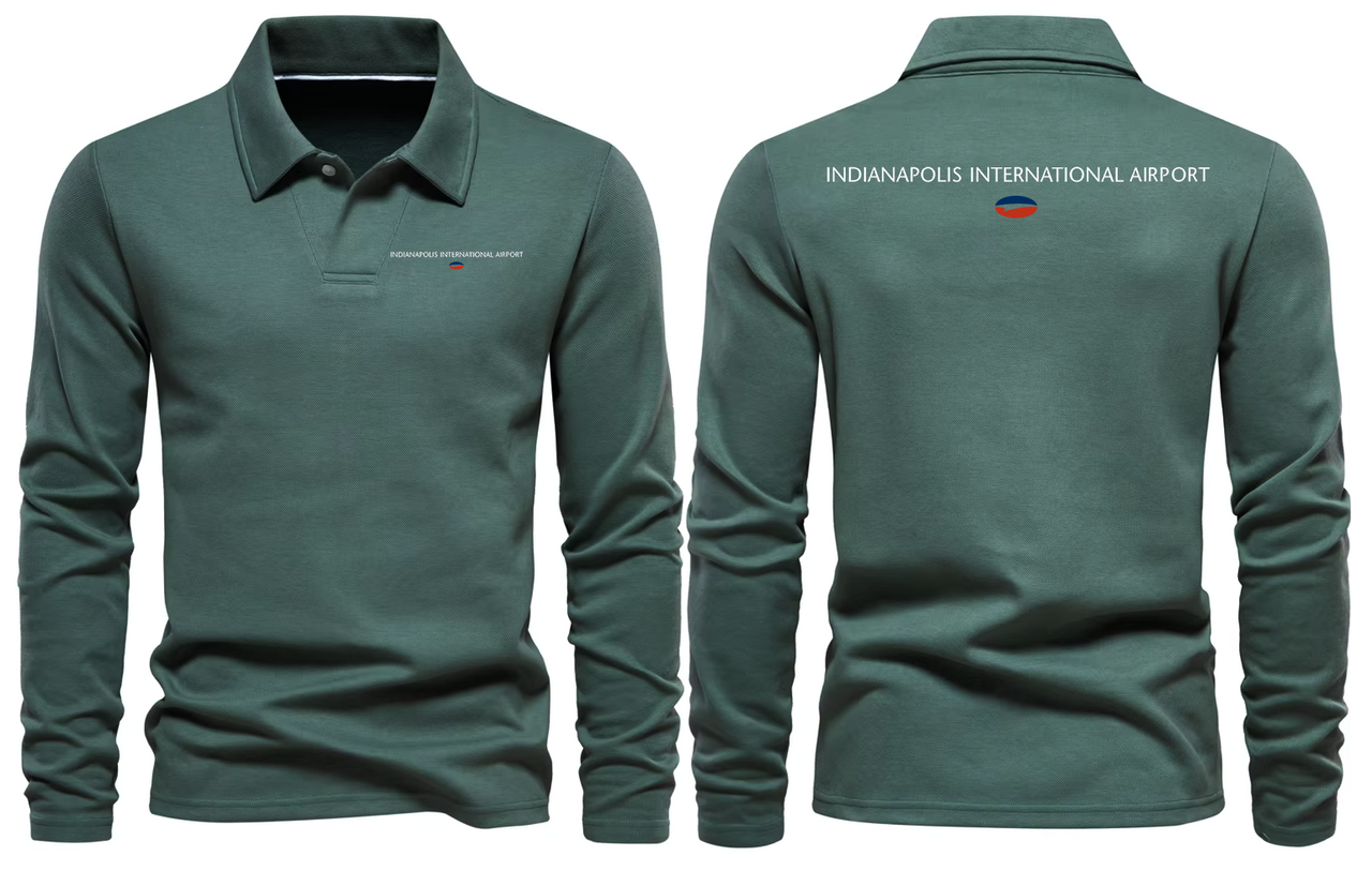 INDIANPOLIS AIRPORT LONG SLEEVE  POLO