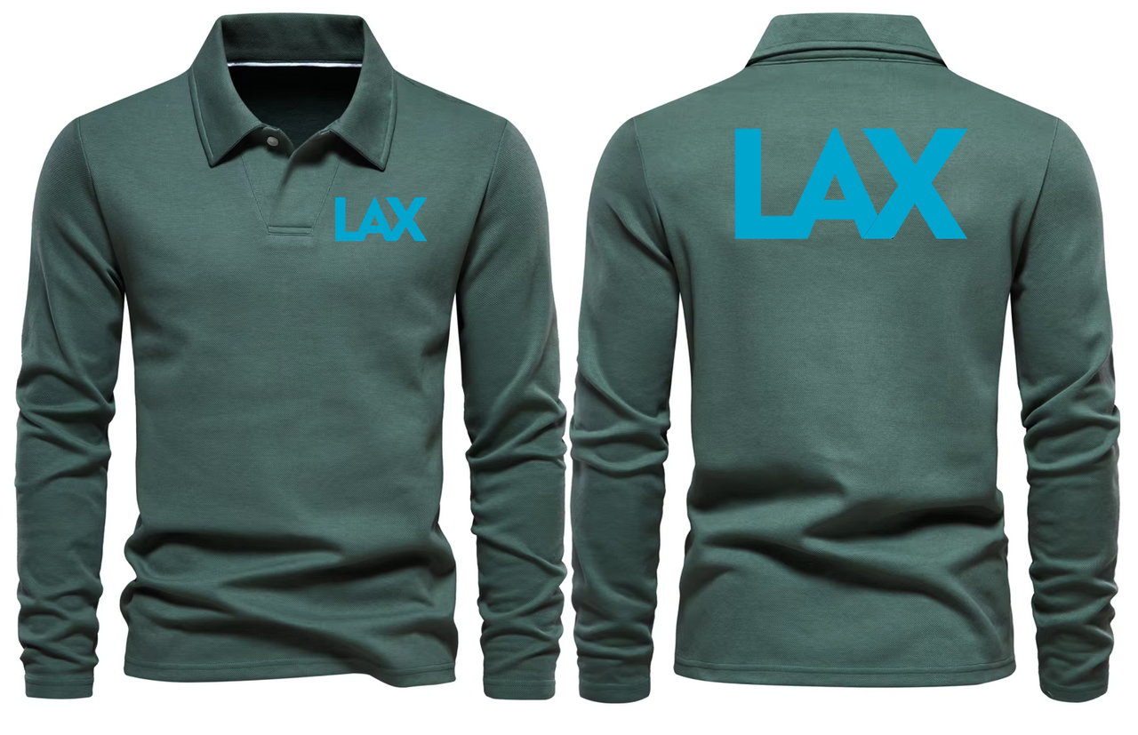 LAX AIRPORT LONG SLEEVE  POLO