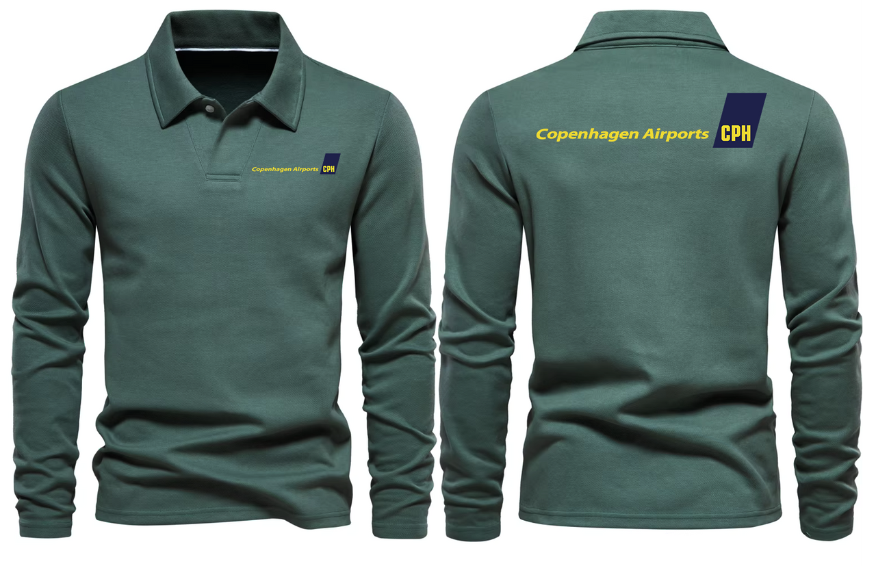 CPH AIRPORT LONG SLEEVE  POLO