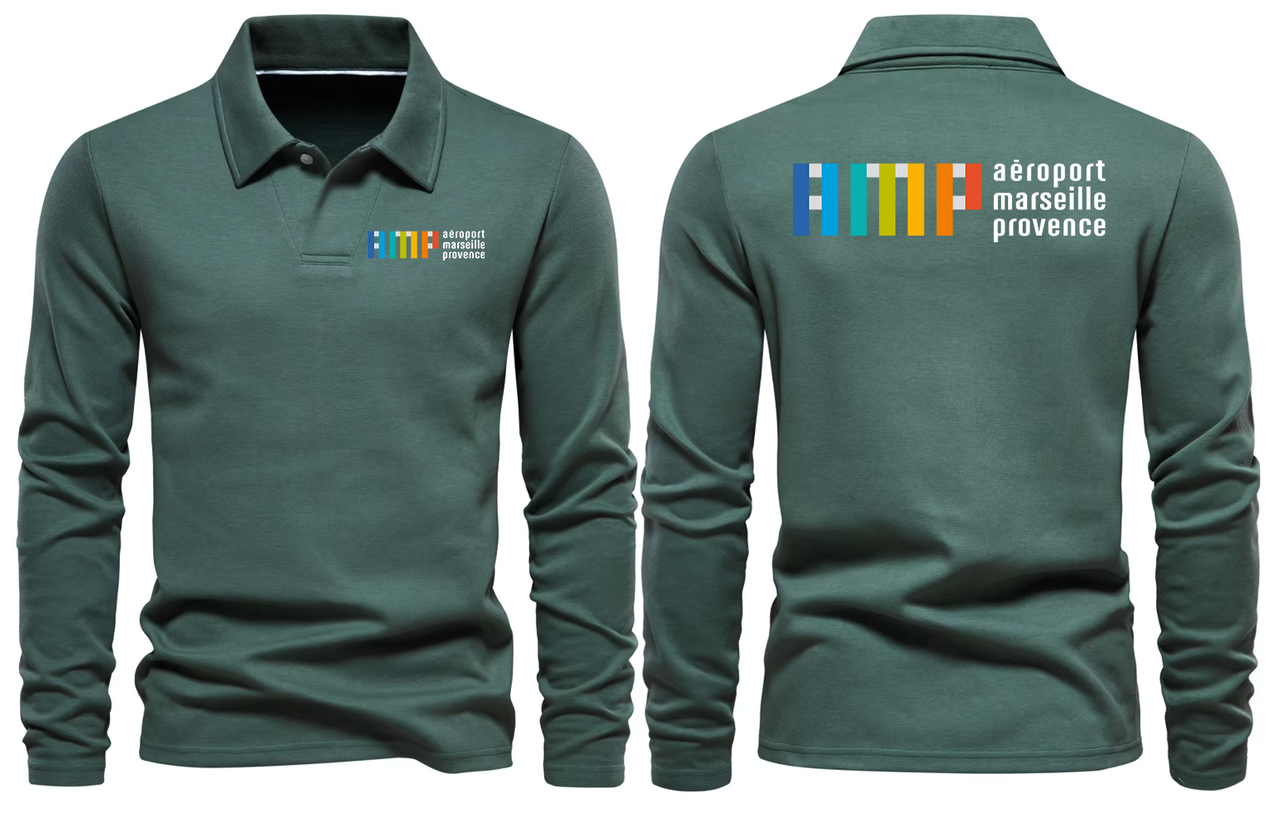 MARSEILLE AIRPORT LONG SLEEVE  POLO
