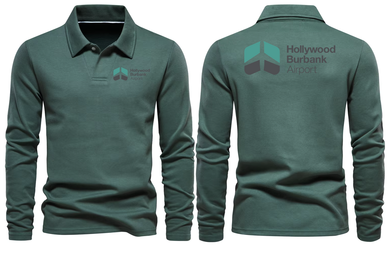 BURBANK AIRPORT LONG SLEEVE  POLO