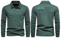 Thumbnail for BURBANK AIRPORT LONG SLEEVE  POLO