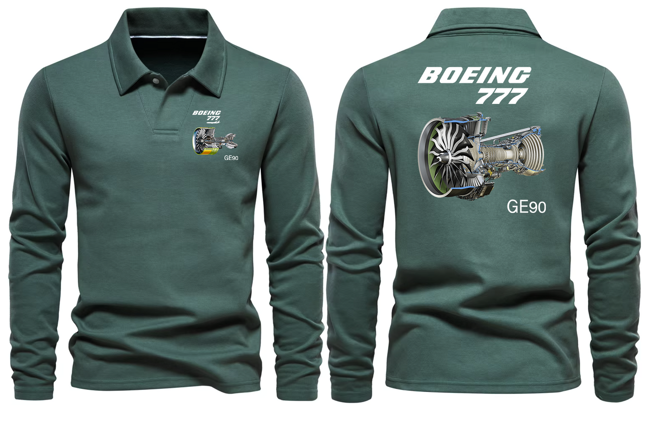 BOEING 777  G90 LONG SLEEVE  POLO